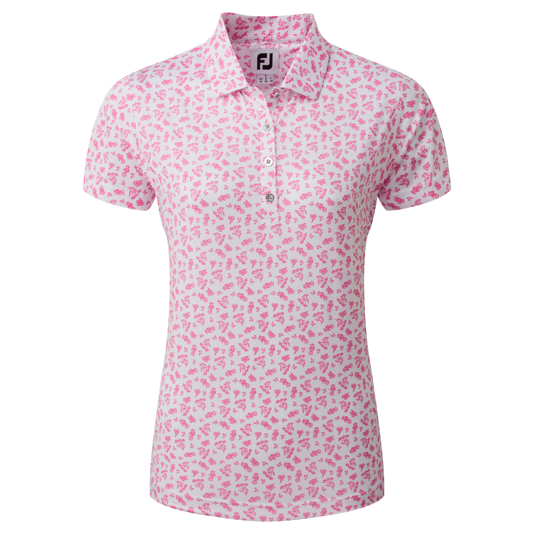 FJ Dame Polo Floral Print