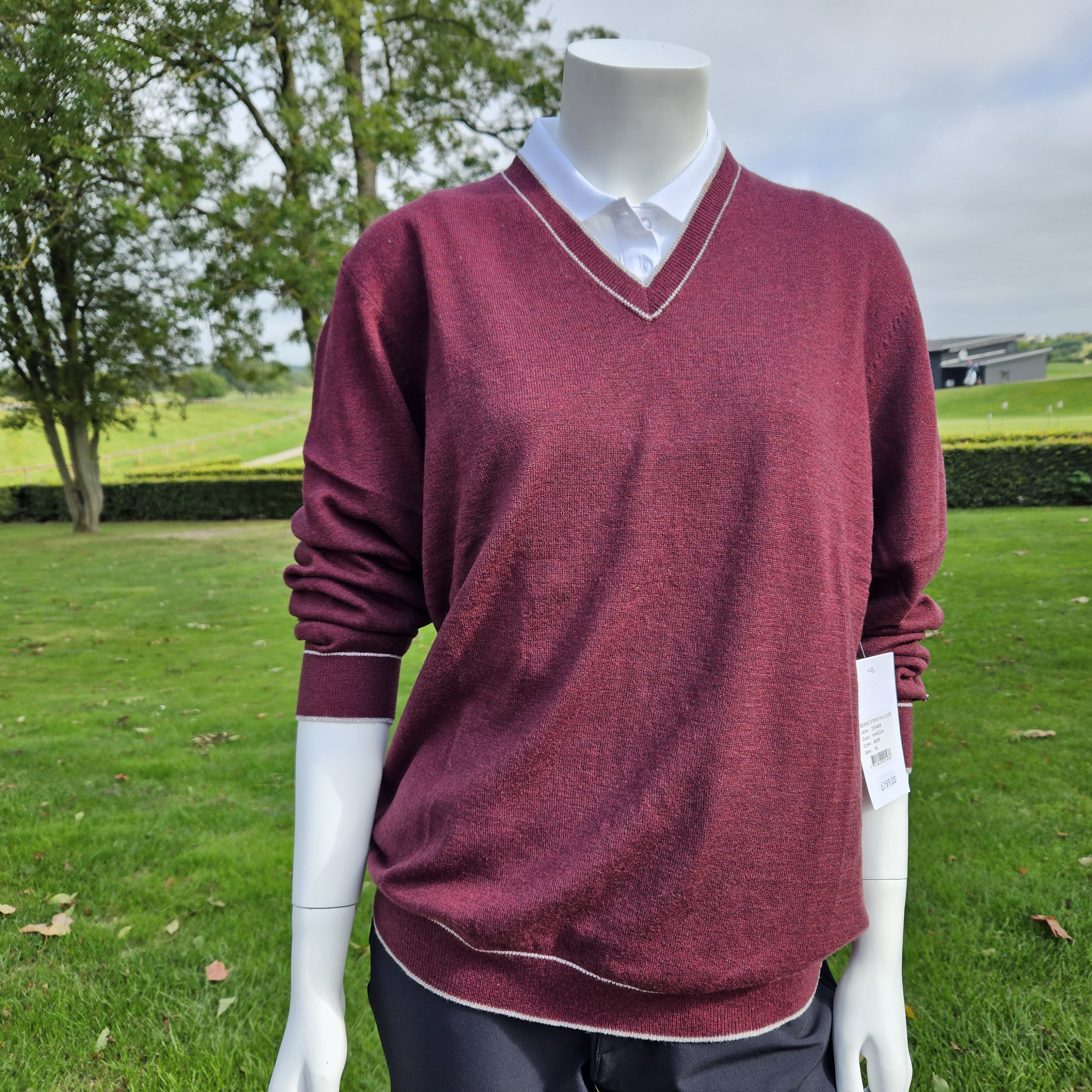 Merino stipe unlined pullover