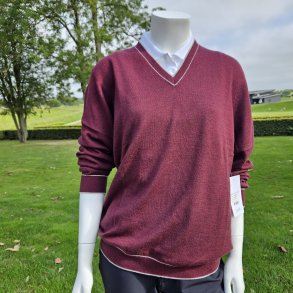 Merino stipe unlined pullover