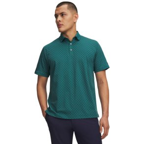 UA ArmourDry Print Rib Polo-Palm Icon