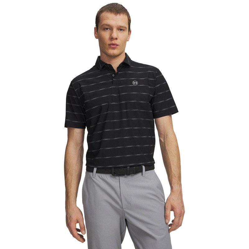 UA Drive Chill Print Polo-Horizon Stripe 