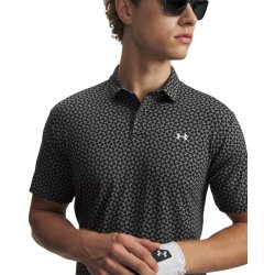 UA T2G Print Polo-Diagonal Heartbeat