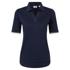 EU TXTR KNIT POLO WMN 39370/39372