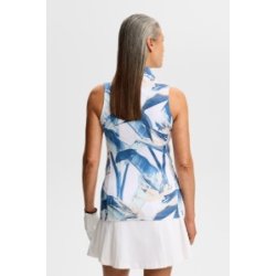 Dena Print Sleeveless Polo